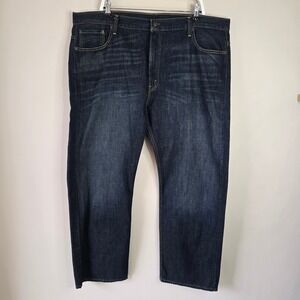 Levi Strauss 569 Loose Straight Dark Wash Mens Jeans W42 L32 Baggy Y2K Relax Fit